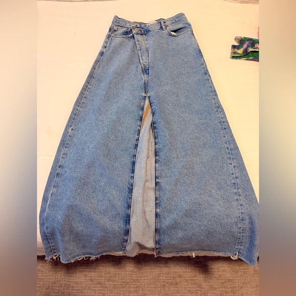 Zara Dresses & Skirts - Zara Blue Denim Maxi Skirt